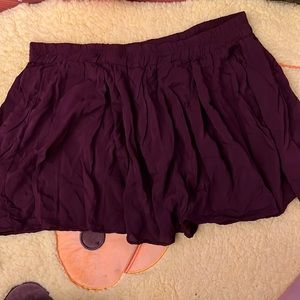 Brandy Melville burgundy skirt